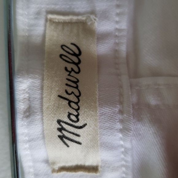 Madewell 10" High-Rise Skinny Jeans Women 31 White Stretchy Classic Minimalist - Picture 9 of 15